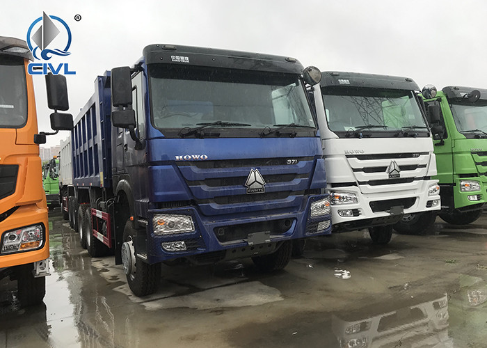 Sinotruck HOWO 6x4 Heavy Duty Dump Truck With 10+1 Tyres 371HP Engine