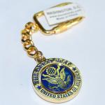 OEM / ODM Welcomed Brass / Zinc alloy Promotional Metal Keyrings
