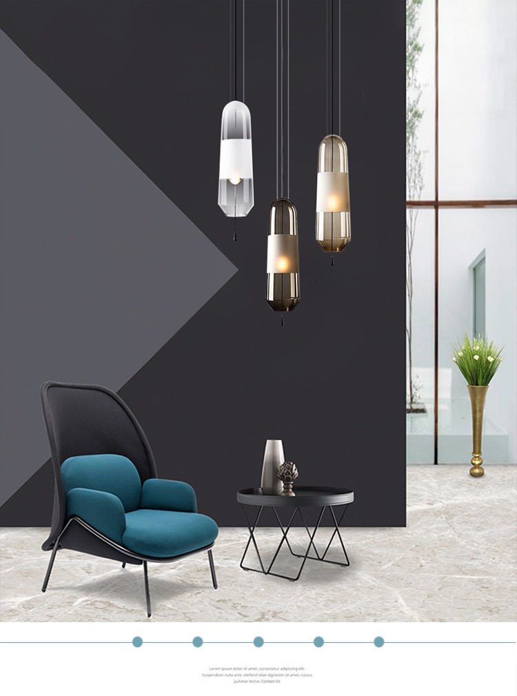 Nordic Creative Dining Room Pendant Light Chandelier Kitchen Bedroom Bedside Lights(WH-GP-74)