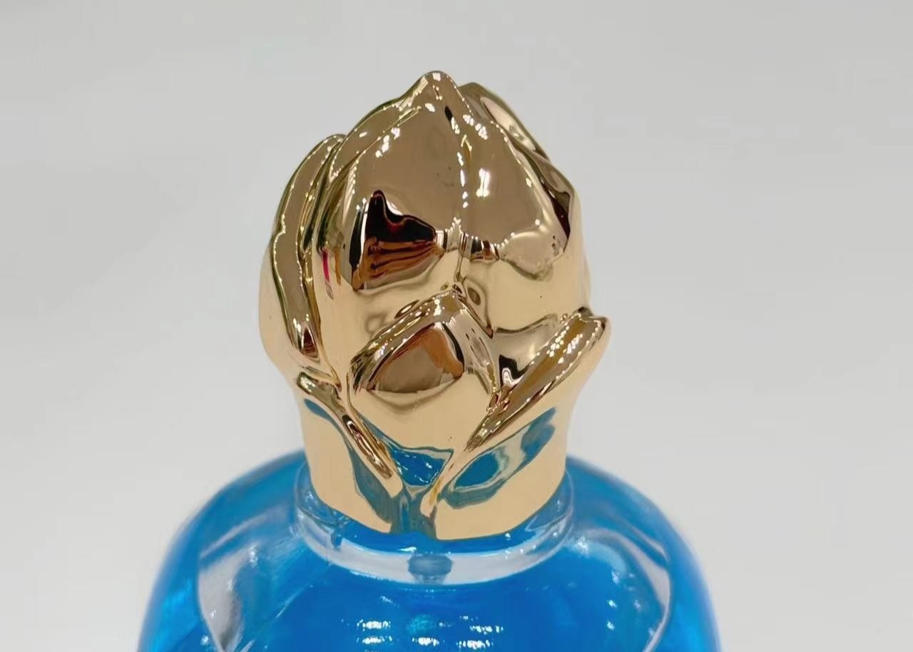 Zamak Flower-Shaped Metal Perfume Cap Perfume Lids With High-End Zinc Alloy