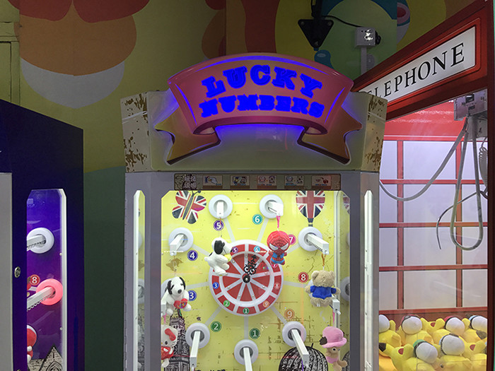 Turntable Lucky Number Crane Game Machine Easy Operation English Version