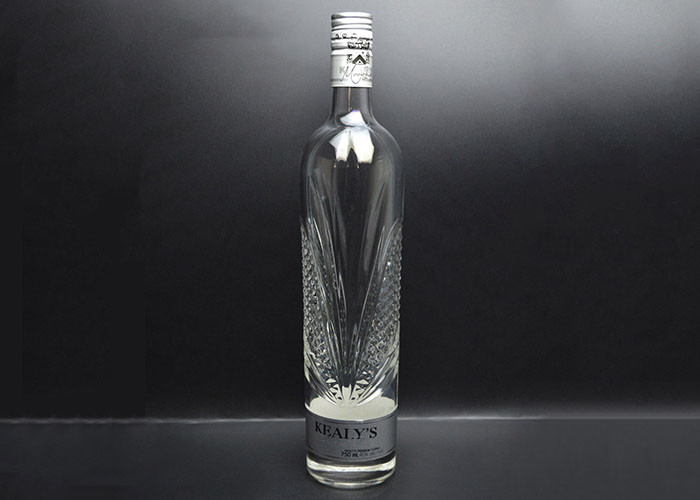 750 Ml Clear Wine Bottles For Alcoholic Beverage Bordeaux Style