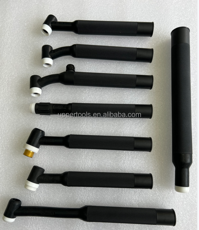 WP-17FV TIG Torch Body TIG Welding Torch with Flexible Head and Gas Valve in Black