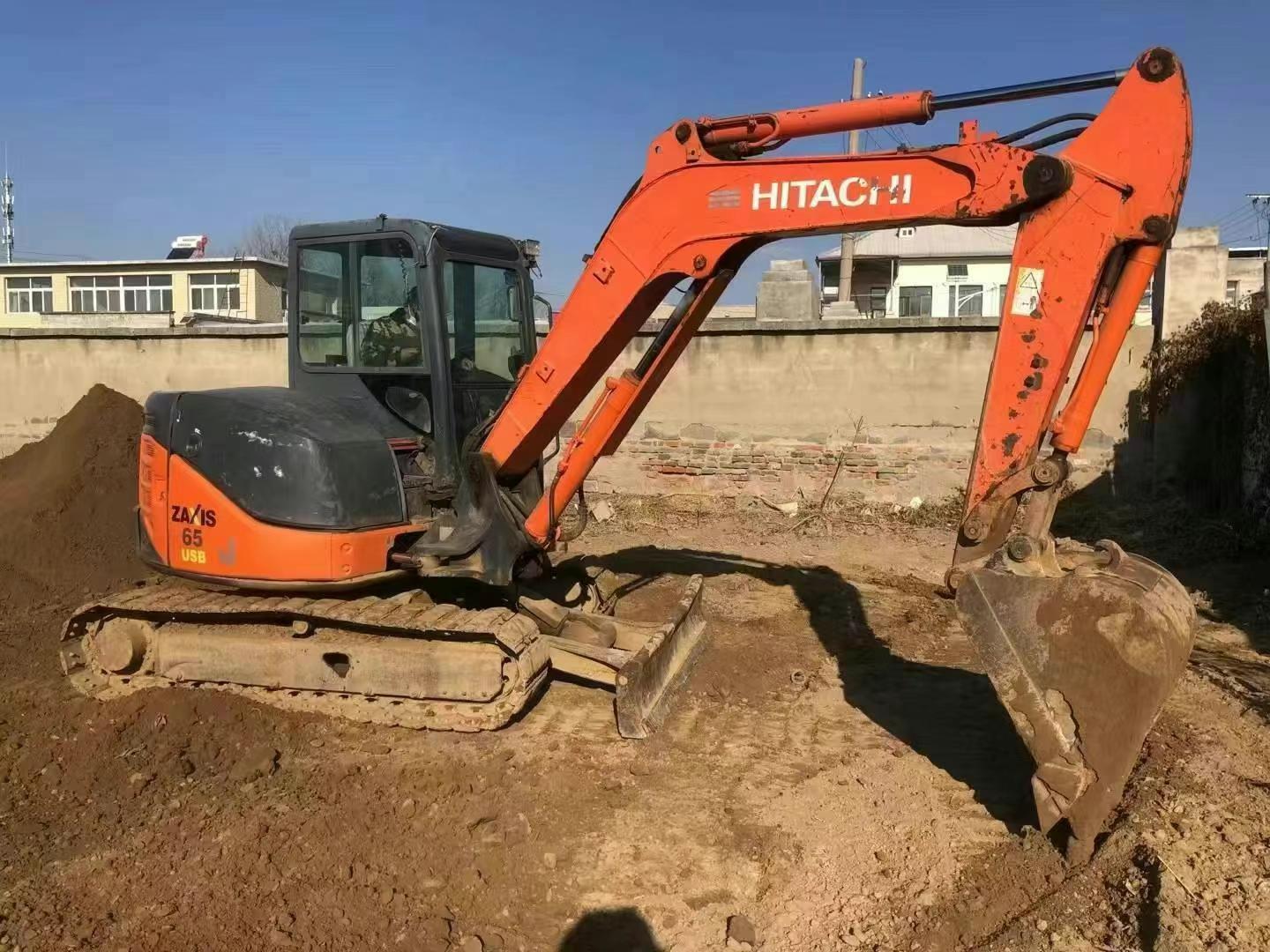 Used Hitachi ZX65U Mini Excavator 6.5Ton Capacity Low Hours Construction Landscaping Utility