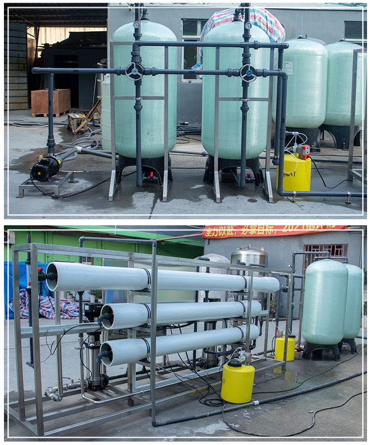 SS316 Seawater Desalination Equipment Source Seawater Style Seawater RO System Frame Structure Stainless Steel 304
