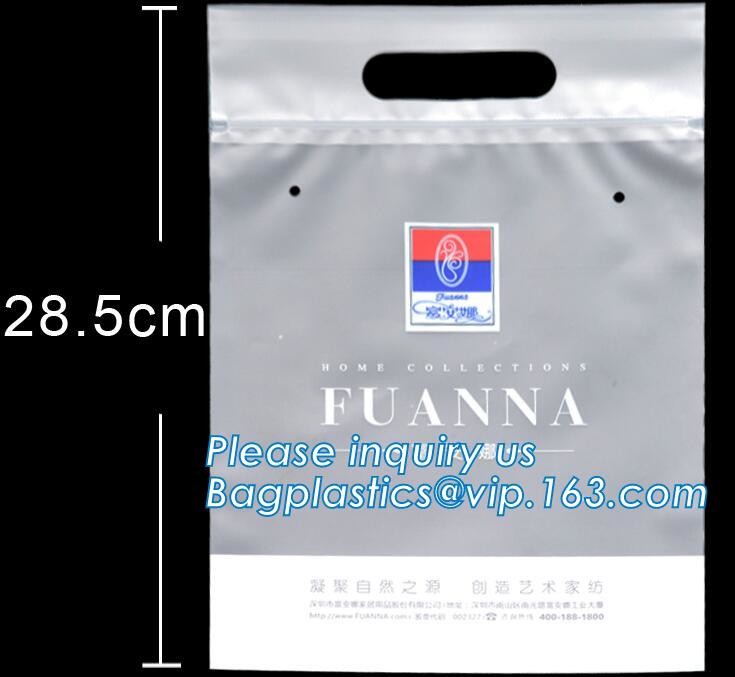 Custom logo HDPE / LDPE patch handle die cut plastic shopping bag for carrying bread,Die Cut Handle Shopping Bag bagease