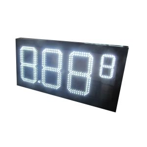 8.889 Inch Led Gas Sign With 3g Rf Tcp Ip System Connectivity Ip65 Waterproof