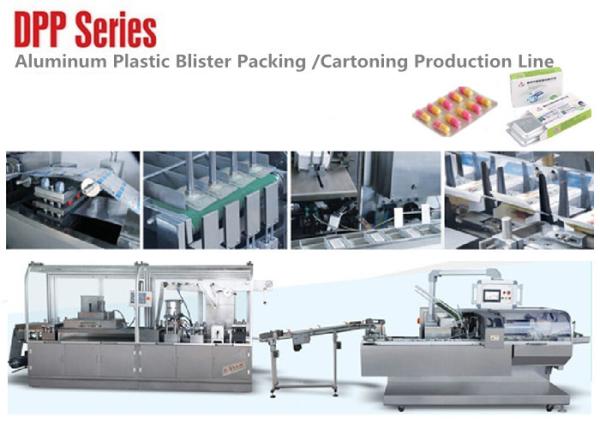 Automatic High Speed Alu Plastic Blister Packaging Machine Line Pharmaceutical