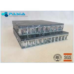 Fuding Black Basalt Type Honeycomb Stone Panels With Edge Open Flamed Surface