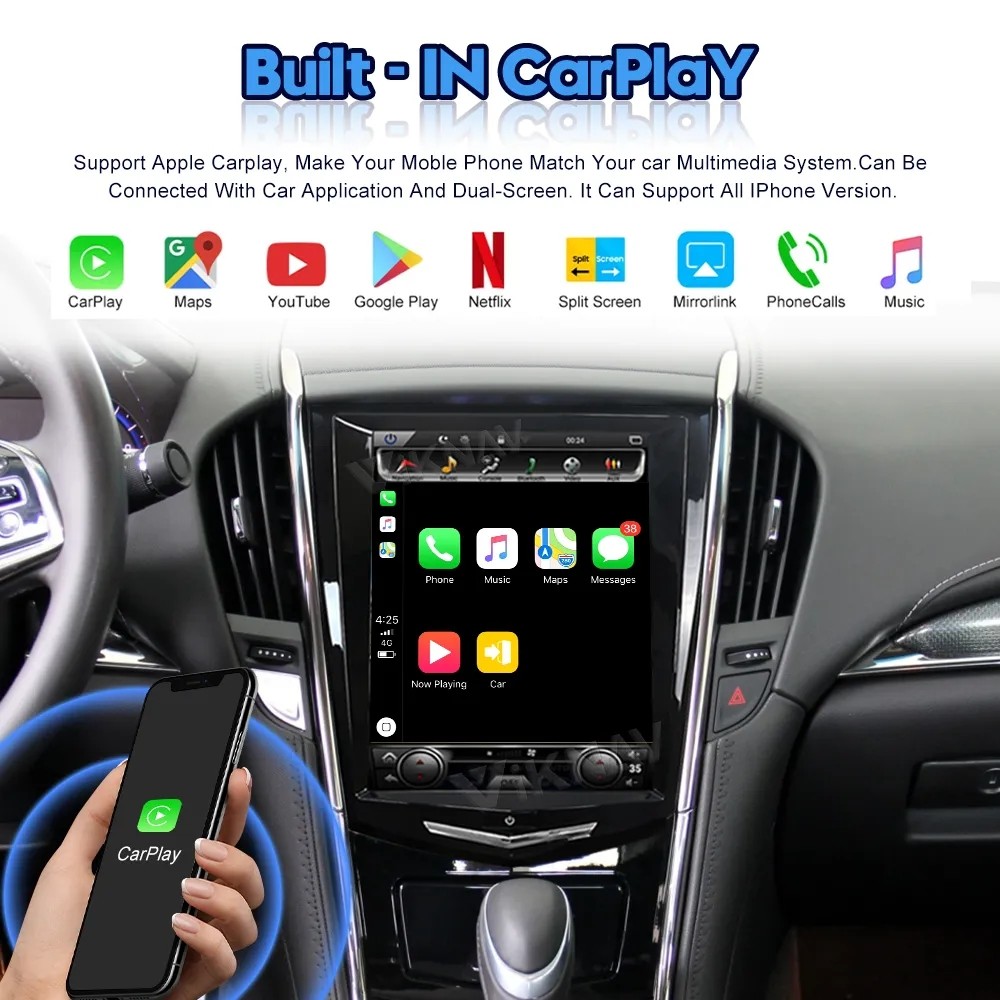 10.4 Inch Android Car Radio For 2004-2007 Cadillac Ats Cts Srx