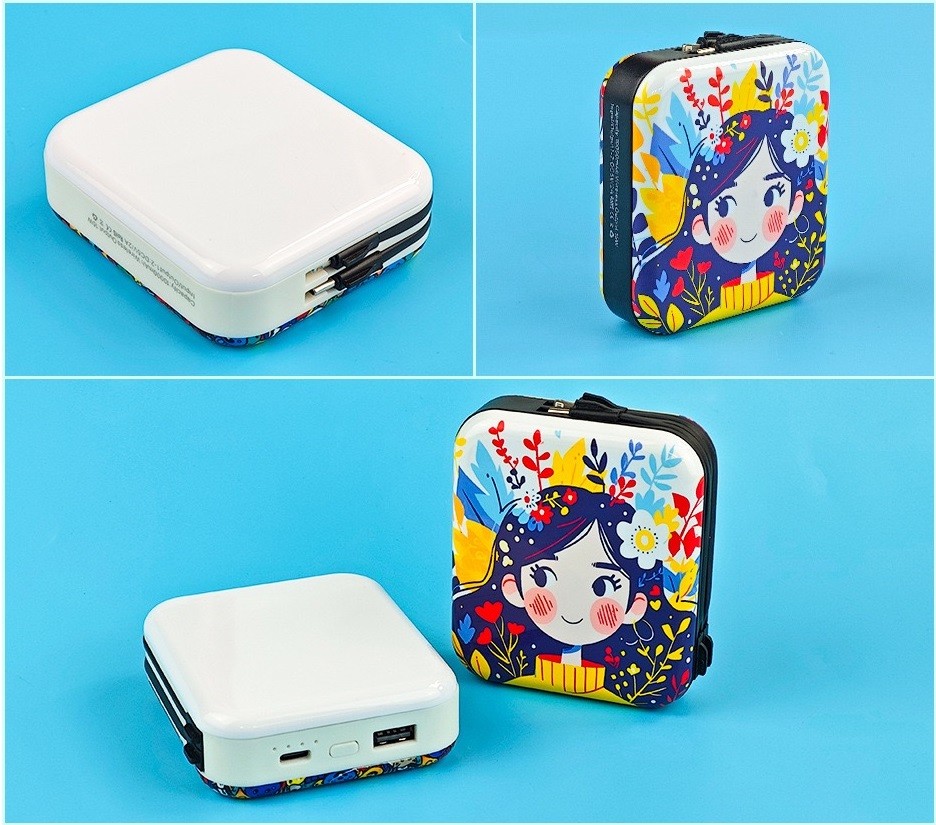 Portable Large Capacity Sublimation Power Bank With Wireless Charger For Sublimation Printing