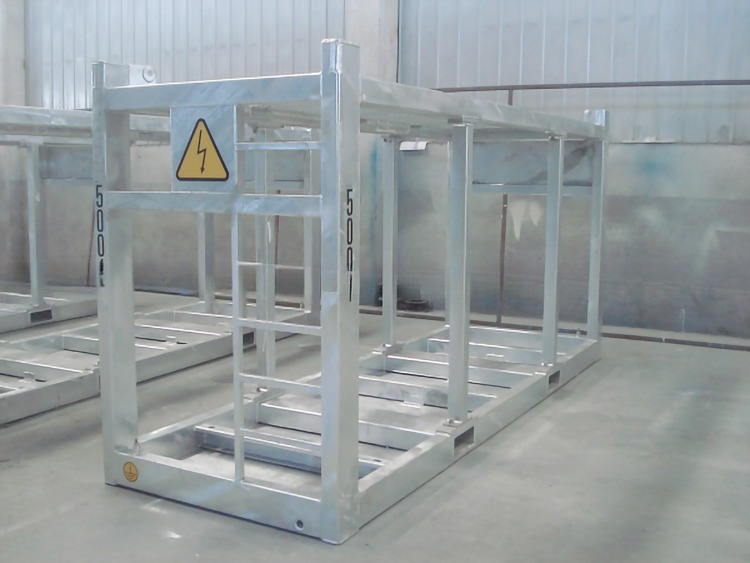 13ft 4meter DNV 2.7-1 Standard Galvernized Offshore Container Lifting Frame Skid 45 degree Sling Angle