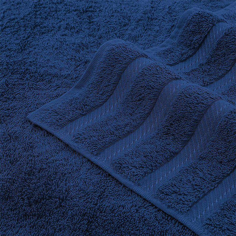 Child-Proof Luxury Dobby Border 6 Pieces 100% Cotton Towel Set for Bathroom Shower