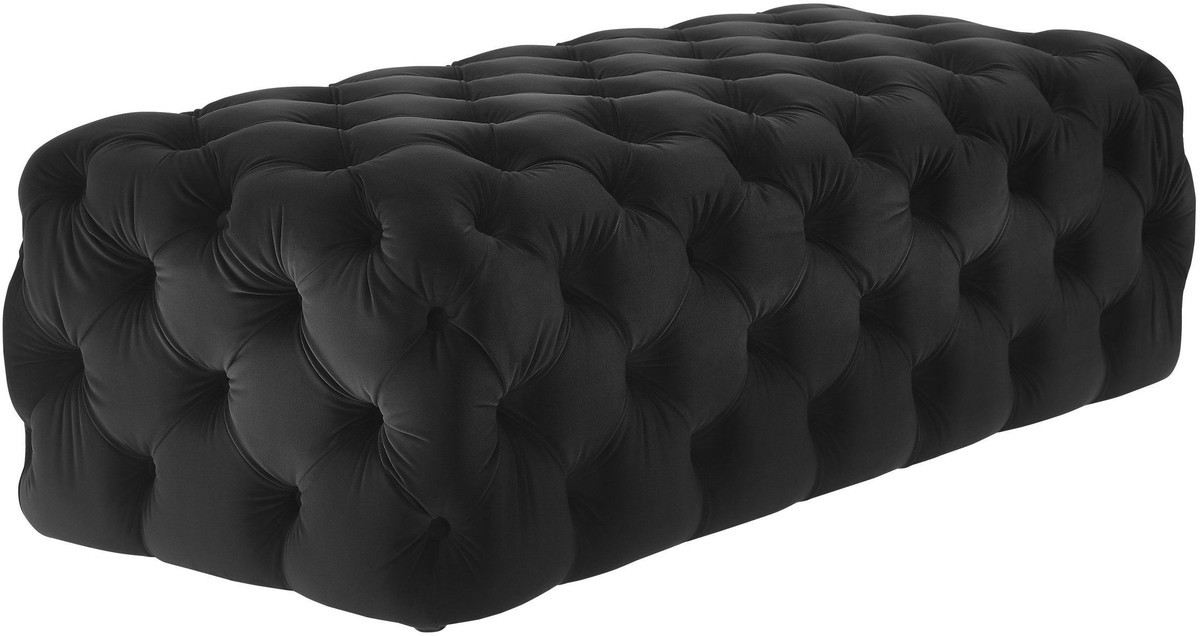 classic furniture bottom tufted velvet fabric ottoman 3 colour fabric bartools event for event living room