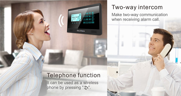 4G Alarm Homesafe Security System Wifi Gateway Alarm System With IP Camera 1080P