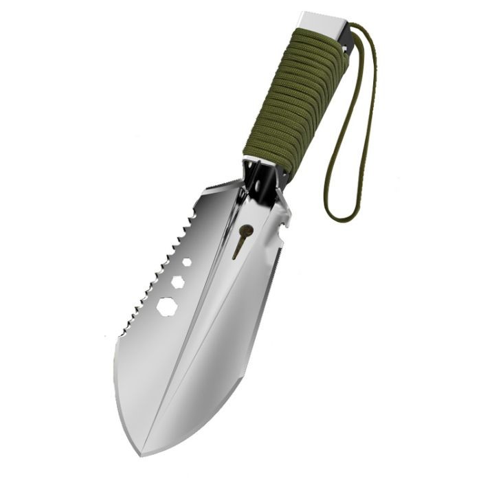 Square Self Defense Garden Digging Shovel Lightweight Manganese Steel