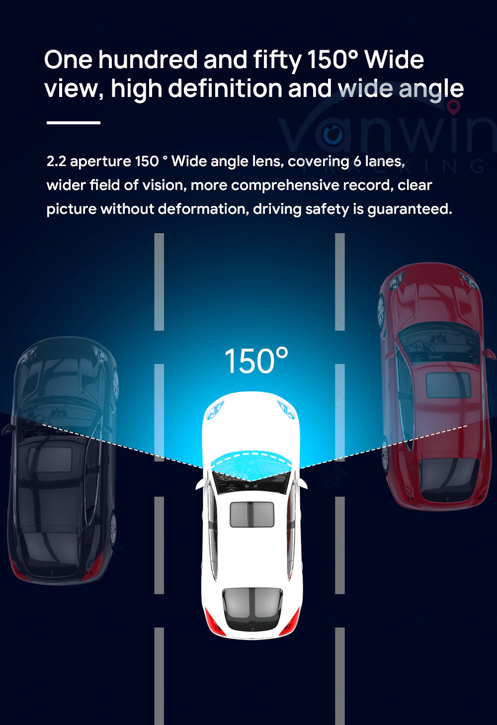 ADAS HD Night Vision Parking Monitoring Mobile Internet WIFI Hidden 360 ° 1 Inch Driving Recorder