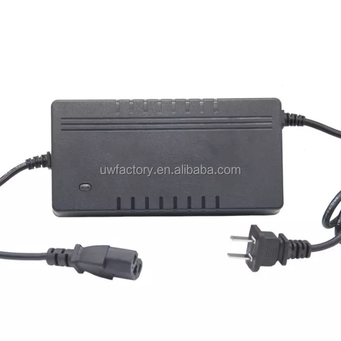 Lithium Ion 54.6V 3A Charger for 48V 15Ah Battery 13S 48V Li-ion Battery Charger Output DC 54.6V