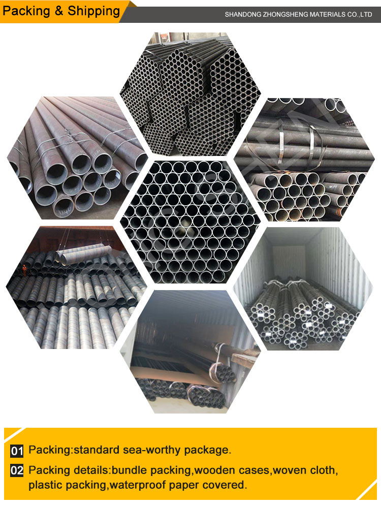 Certified GS Tisi SIRM SASO Square Hot Rolled API 5L X42Grb ASTM A106 for Oil Structure 6m 12m Carbon Steel Pipe Fitting