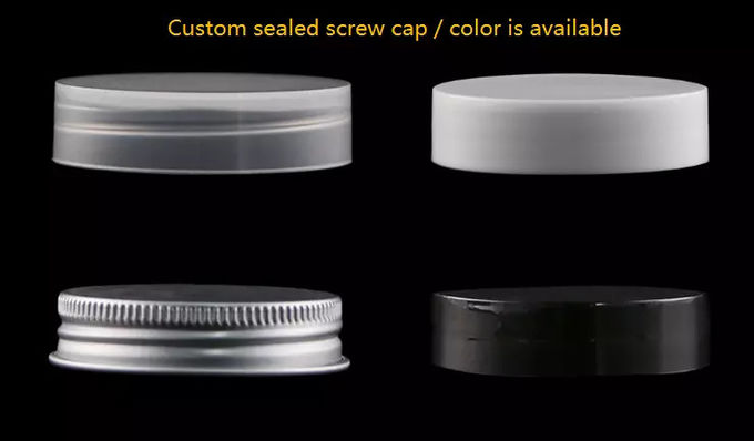 ISO9001 Sliver Aluminum 31mm Plastic Screw Cap Jars