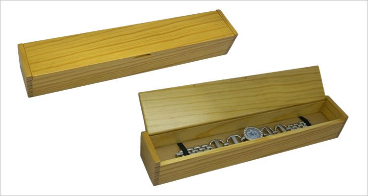 High Quality Personalized Luxury Long rustic wooden box watch