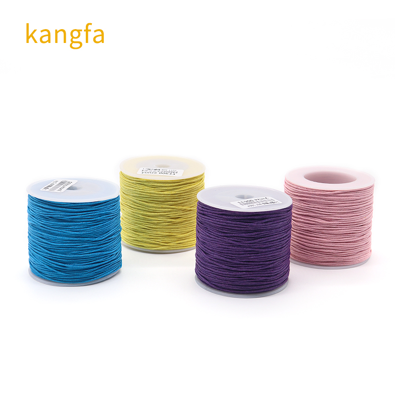 1mm Cotton Braided Yarn Count Colorful Wax Thread for Universal Hand Knitting Jewelry