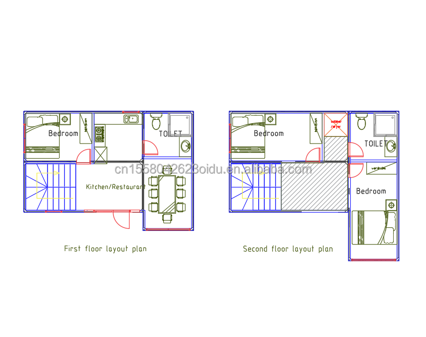 20ft/40ft Prefab Modular Tiny Kit Set Cabin Homes Container House Modern Design Style 3 Bedroom Ready Made House