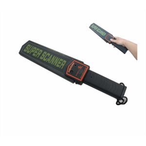 FCC ISO Black Hand Held Body Scanner Security Inspection HH002