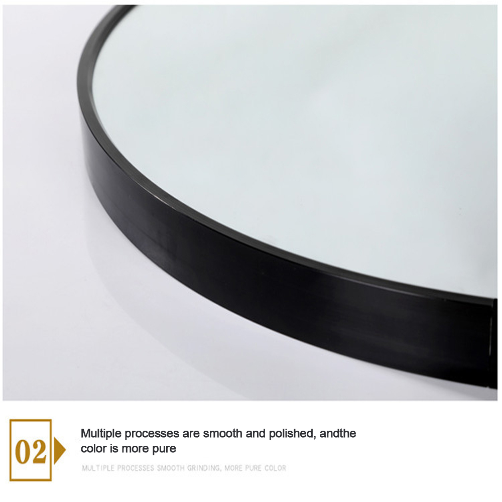 Dance Studio Floor Bedroom Decoration Wall Mirror Aluminium Alloy Frame Glass Mirror