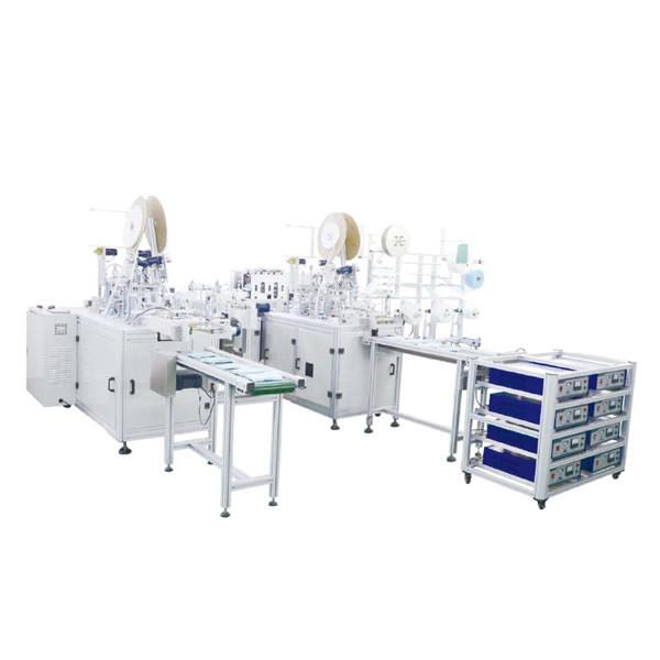 Quality 15KW 120pcs/Min EarLoop Face Mask Manufacturing Machine for sale