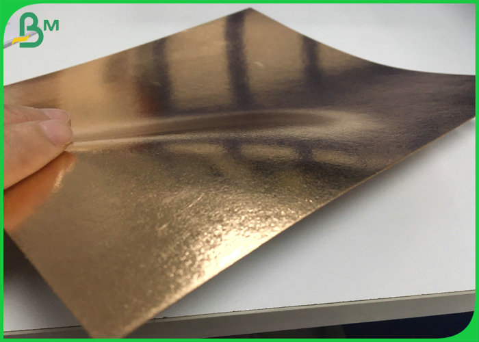 Waterproof  0.3mm 0.55mm Golden Color Washable Kraft Paper For Recycled Bag