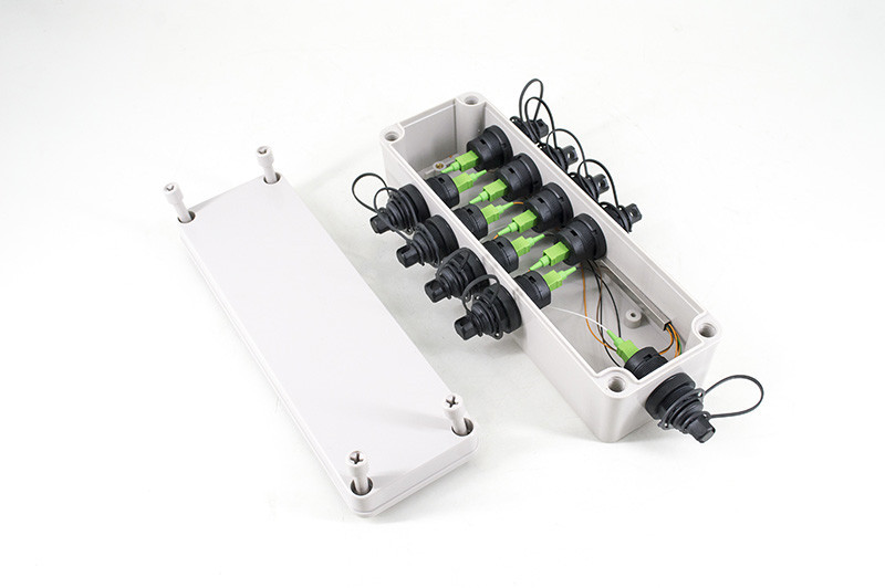 Low Profile Simplex Fiber Optic Connector Adapter IP67 Compatible To Corning OptiTap