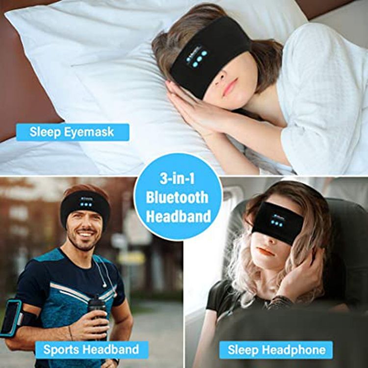 Soft Elastic Wireless Bluetooth Earphone BT5.0 Bluetooth Music Headband