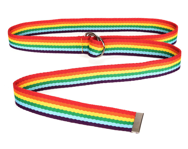 Rainbow Stretch Stretch Fabric Belt 3cm Nylon Duty Belt
