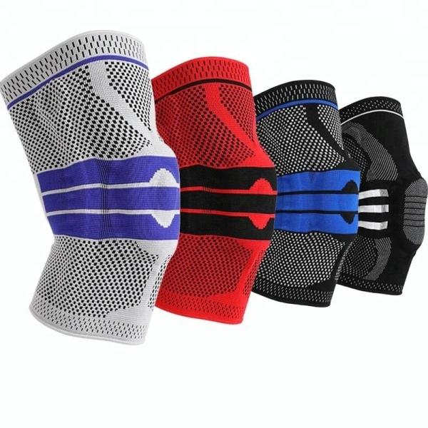 US Outdoor Sports Nylon Silicone Knee Support Compression Knee Brace for
