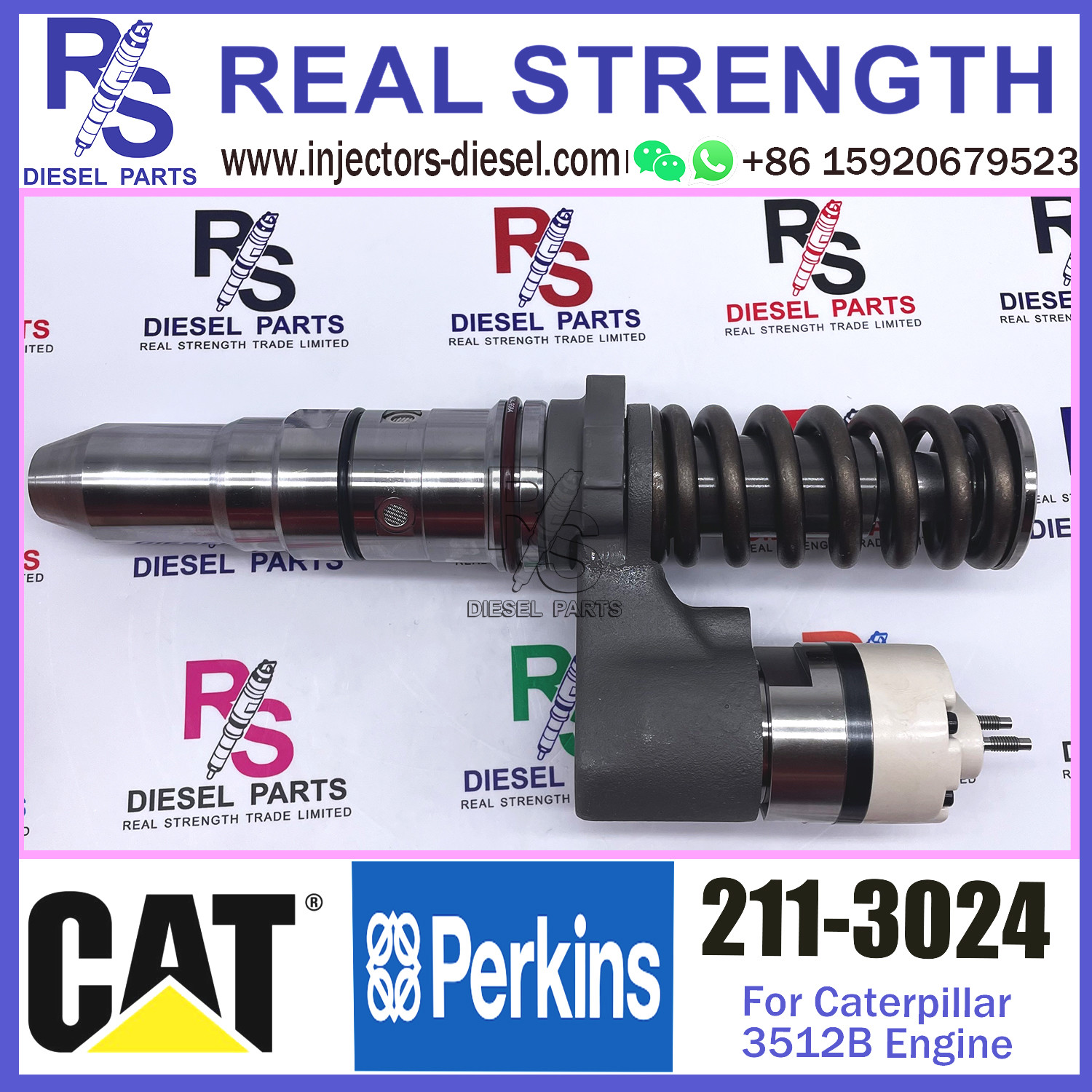 211-3024 Original New Diesel Engine Fuel Injector 359-7434 374-0751 211-3024 For Caterpillar 3512B Engine