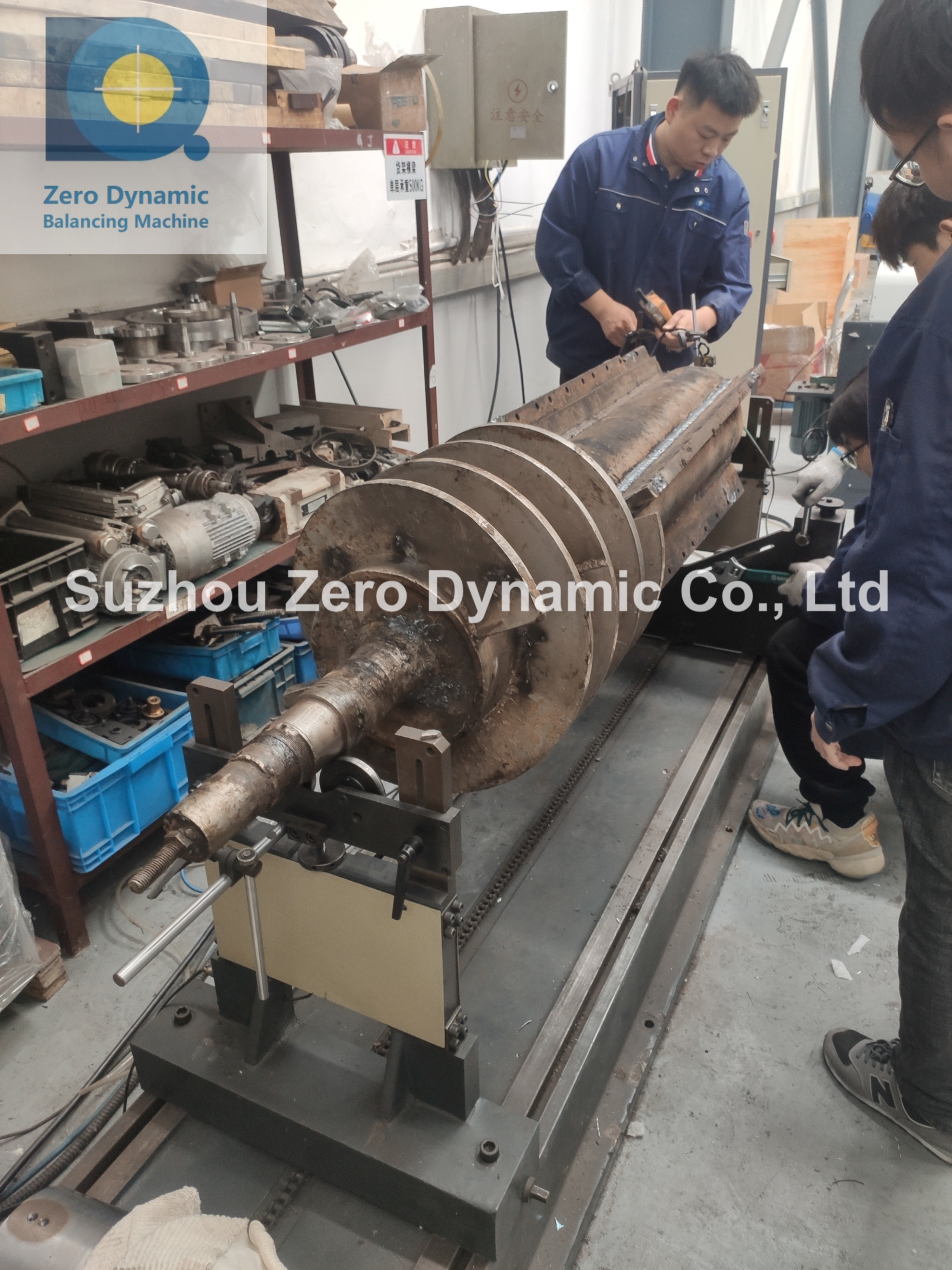 Generator Motor Rotor Balancing Machine, Belt Drive Hard Bearing Paper Mill Roller Balancer