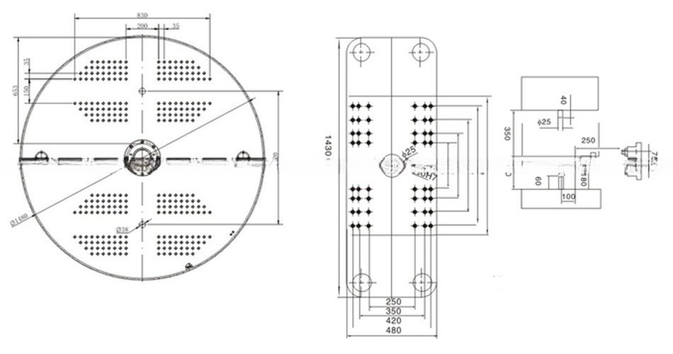 Rotary Table Vertical 160 Ton Injection Moulding Machine JTT-1600R