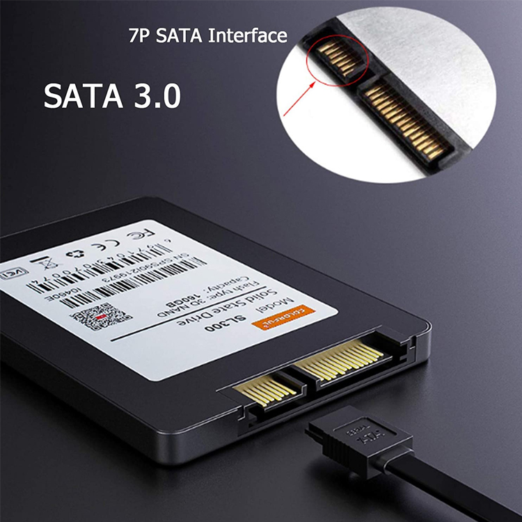 High Speed 6Gbps 8pin Data Charging Sata III 3.0 Power Extension Cable for Hard Disk HDD SSD