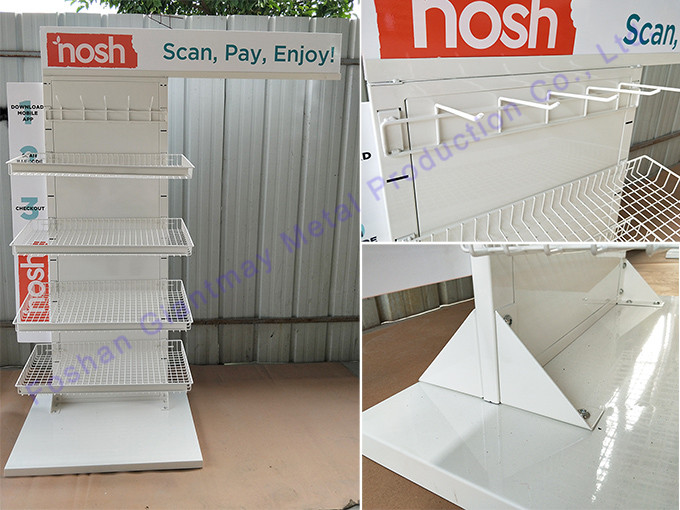 Snack Metal Shelf for Retail Shop Chips Display Stand Basket