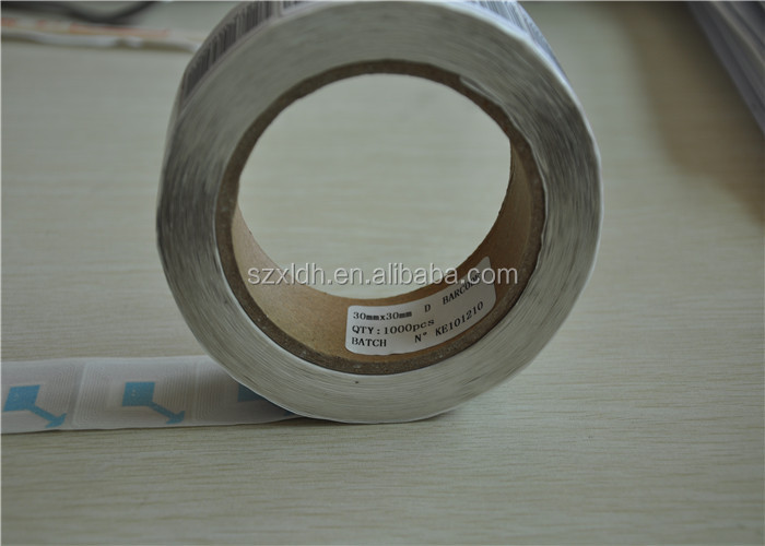 EAS Paper Label, EAS RF security soft label sticker, 8.2Mhz 4*4 anti theft