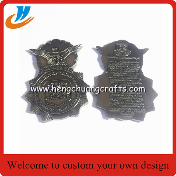 Military coin metal challenge coin,50mm coins with souvenir logo