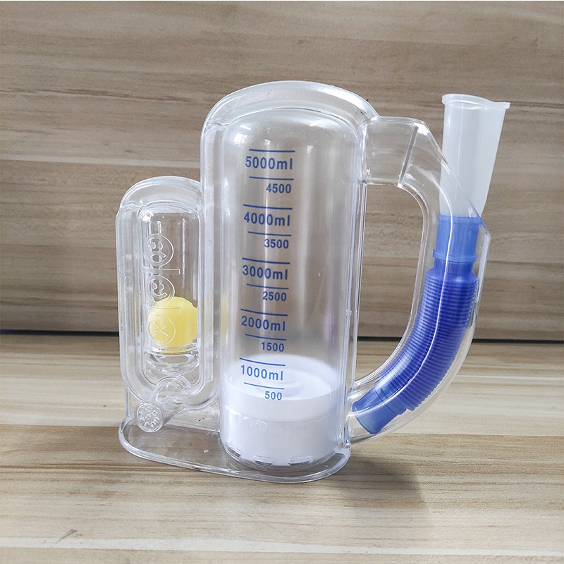 High quality 5000ML portable respiratory Incentive lung spirometer exerciser for lung exercising