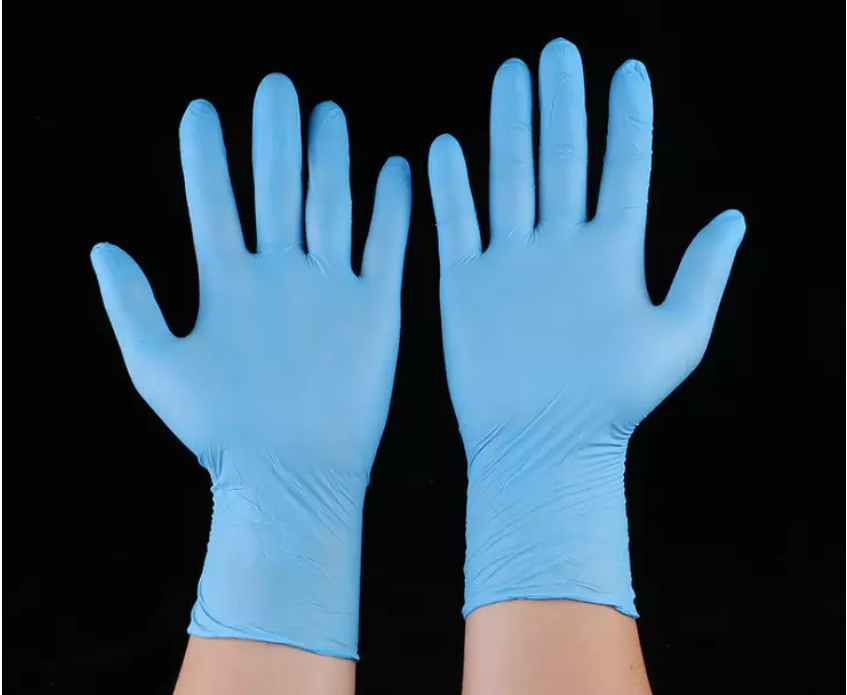 Safe Disposable medical nitrile glove / Vinyl Latex Examination Medical Gloves