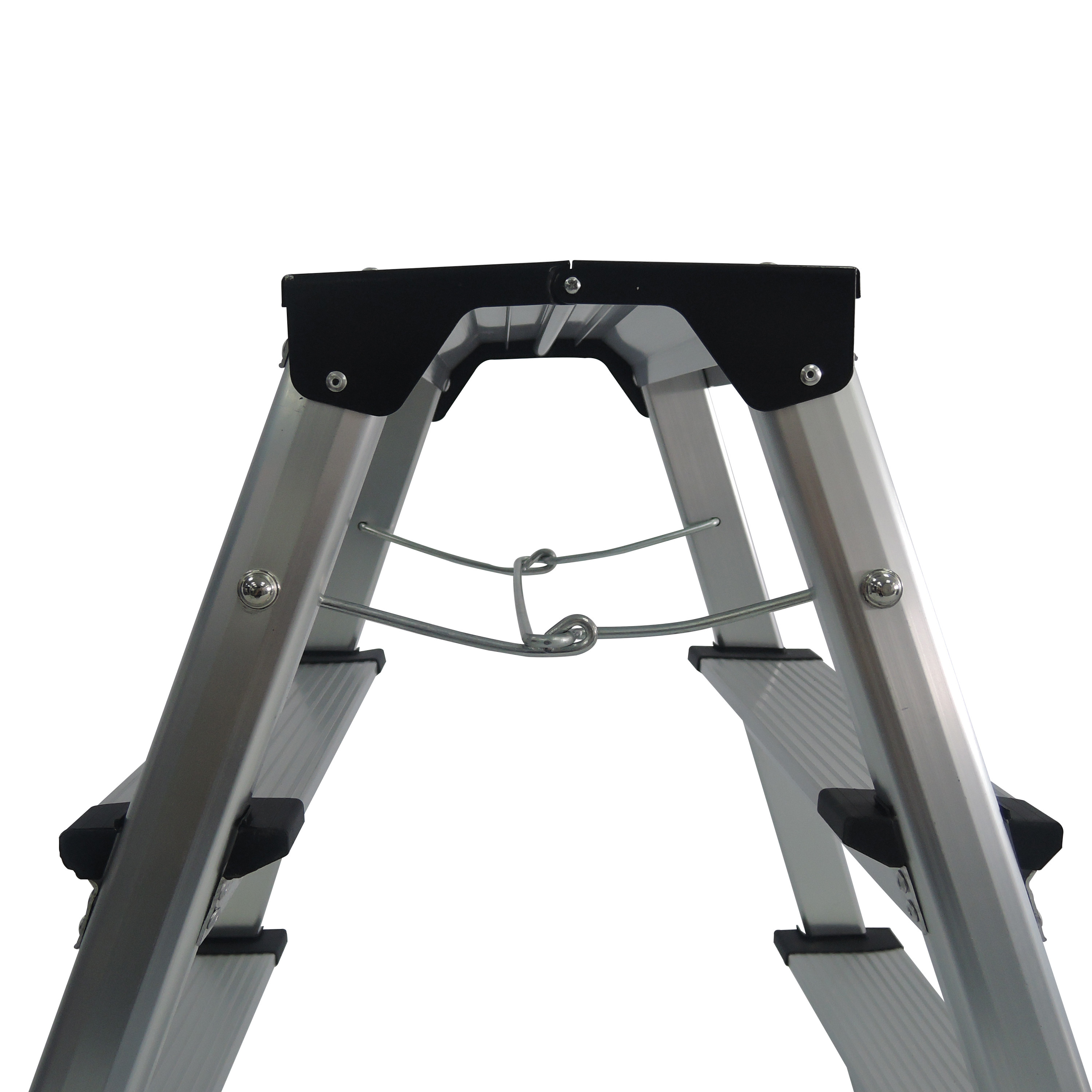 Double Sided Aluminum Step Stool Wide Pedal 4 Steps Slip Resistant