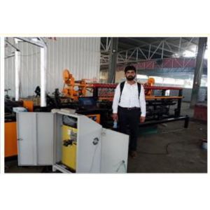 4m width PLC full Automatic double wire Chain Link Fence Machine/diamond wire