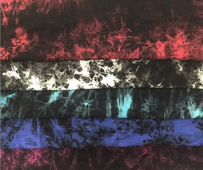 Anti Wrinkle Casual Oversized Tie Dye T Shirt 100% Cotton Jersey Fabric