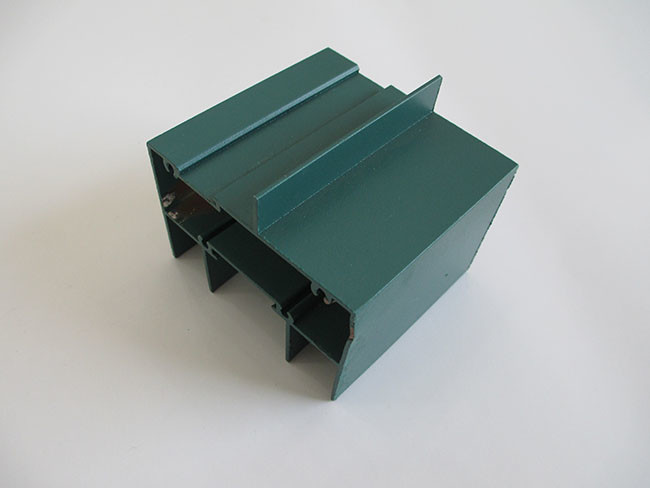 Green Powder Coating Aluminum Extrusion Profiles T5 State For Furniture