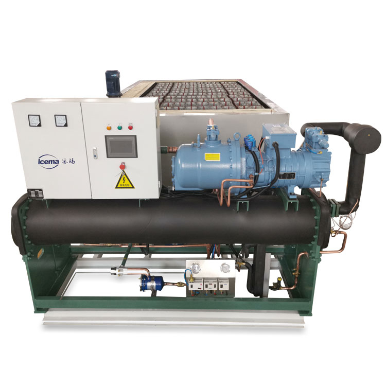 25T/24H Brine Refrigeration Block Ice Machine Industrial Salt Water
