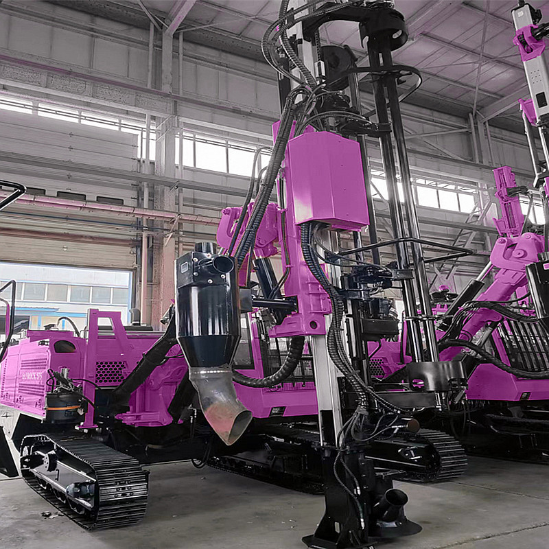 SANROCK Dust Collecting DTH Drilling Rig Mining Equipment Hydraulic Drilling Machine Integrated Drilling Rig